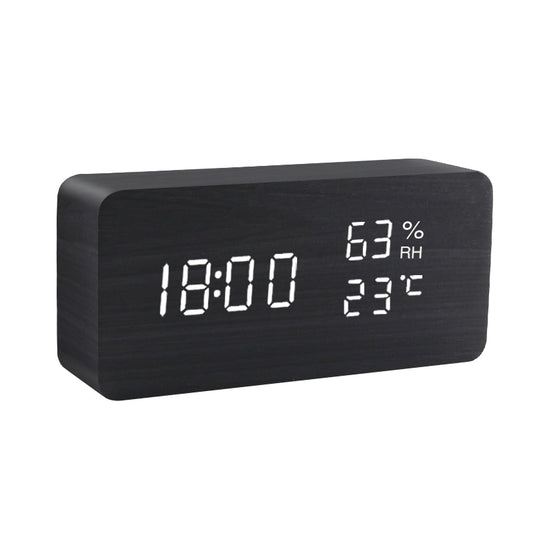 Alarm Clock LED Digital Wooden s - nurp surp